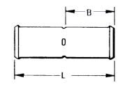 Dimensiones del empalme Burndy YS4C